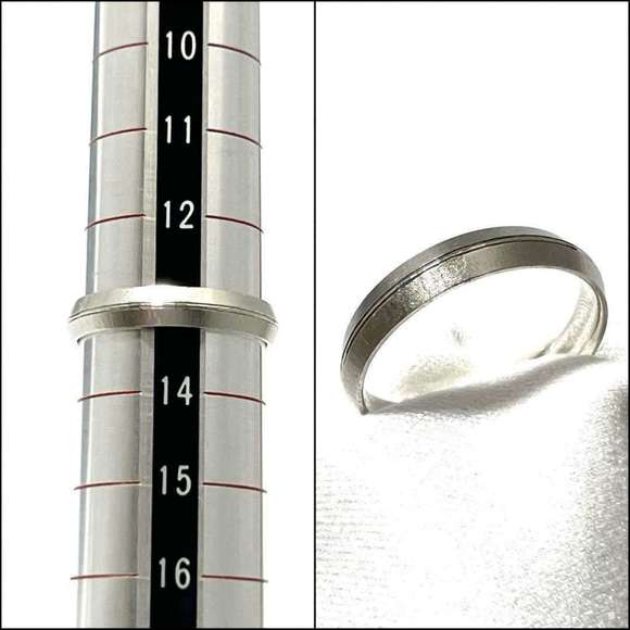 CELINE Platinum Ring US Size 6.25 #53 - Picture 9 of 10